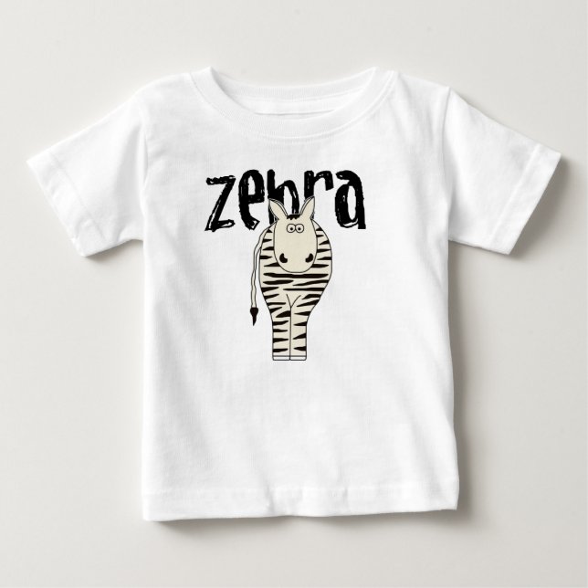 T-shirt Pour Bébé Zèbre (Devant)