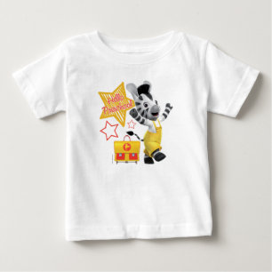 T-shirt Pour Bébé Zèbre Excited préscolaire de ZOU bonjour petit