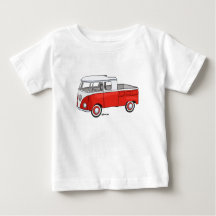 T-shirt pour bébés avec piquage de piquage en voit