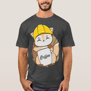 T-shirt Pour Boire Café Pour Louveur De Café Et Constructi