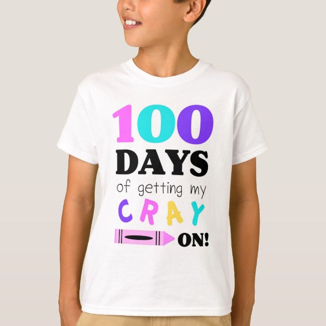 T-shirt pour célébrer 100 jours de jardin (Devant)