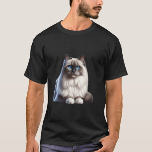 T-shirt pour chat Birman Visage de chat Maman de c
