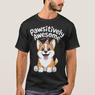 T-shirt pour chien d'anniversaire Corgi absolument