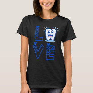 T-shirt Pour Dental Assistant Hygiéniste Ou Personnel Aime