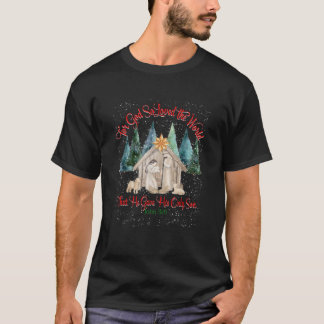 T-shirt Pour Dieu si aimé Le Monde Jean 3 16 Noël Nat