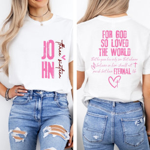 T-shirt Pour Dieu si aimé le monde La Bible Jean 3:16
