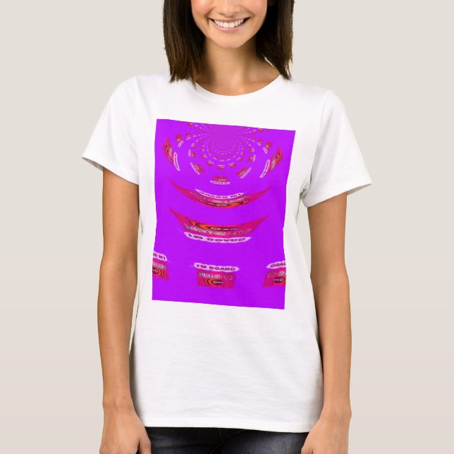 T-shirt Pour drôle, je me manque de toi (Devant)