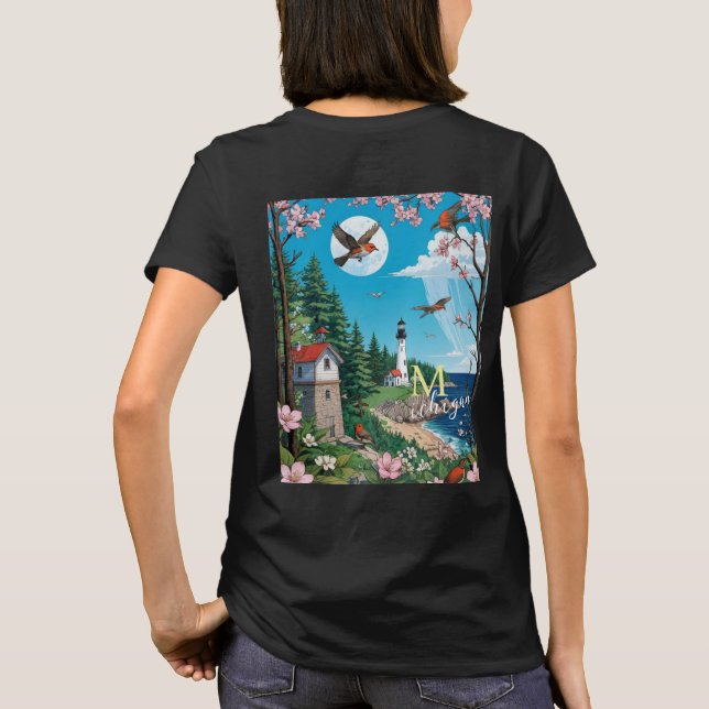T-Shirt pour écran de Michigan Quilter (Dos)