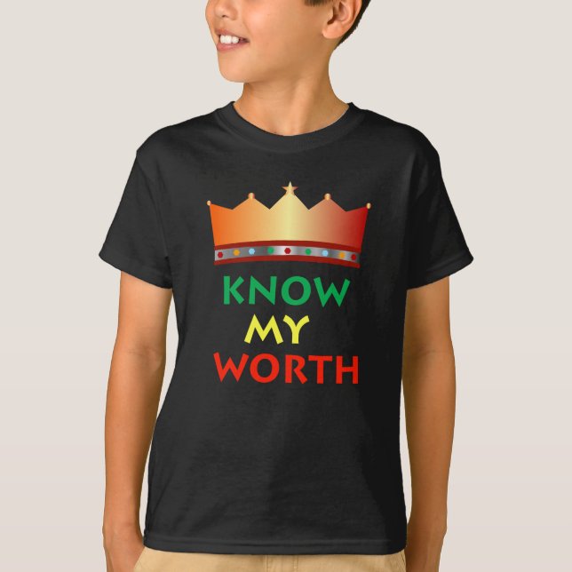 T-shirt pour enfant de Know My Worth (Devant)