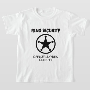 T-shirt pour enfant de sécurité pour porte-anneau 
