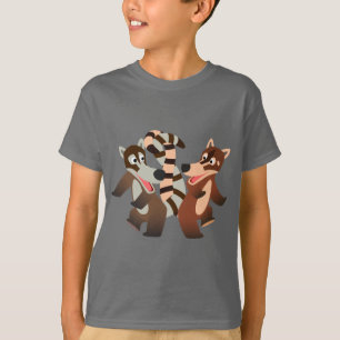 T-shirt pour enfants avec des Coatis de dessin ani