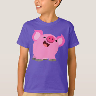 T-shirt pour enfants avec un joli cochon de dessin