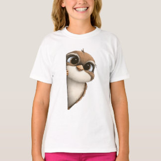 T-shirt pour enfants avec un joli hibou – Dessin m