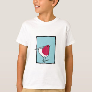T-shirt pour enfants bleu petit Robin