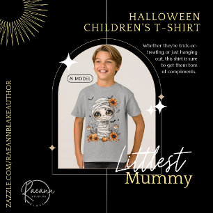 T-shirt pour enfants de Halloween avec petite momi