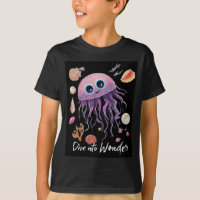 T-shirt pour enfants de méduses colorées