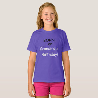 T-Shirt pour enfants NÉ le jour de l'anniversaire