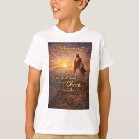 T-shirt pour enfants Philippiens 4:13 chrétien