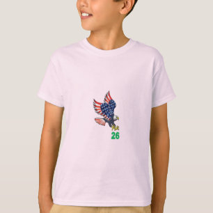 T-Shirt pour enfants rose pâle TOP FLIGHT  26