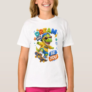 T-Shirt pour enfants T-Rex Dinosaur Dream Big