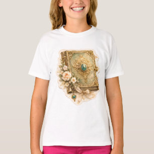 T-Shirt pour enfants vintage émeraude Storybook
