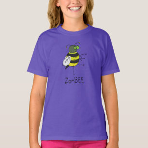 T-shirt pour enfants ZomBEE Zombie Bee Girl