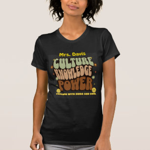 T-shirt pour enseignant « Culture, savoir, pouvoir