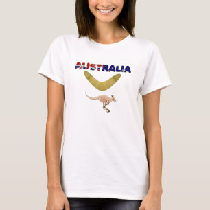 T-shirt pour femmes Australie Kangourou Boomerang