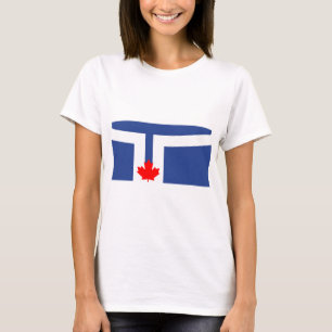 T-shirt pour femmes avec drapeau de Toronto, Canad