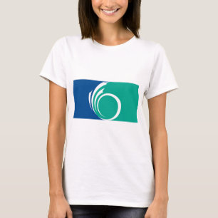 T-shirt pour femmes avec drapeau d'Ottawa, Canada