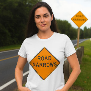 T-shirt pour femmes avec panneau de signalisation