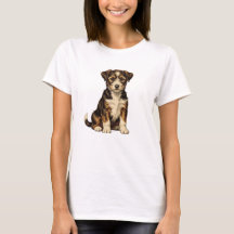 T-shirt pour femmes avec un chiot mignon | Alleman