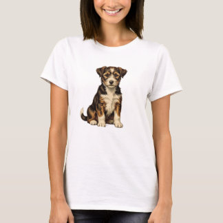 T-shirt pour femmes avec un chiot mignon | Alleman