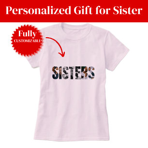 T-Shirt pour femmes Collage de photos de sœurs