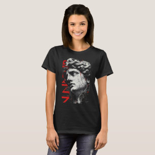 T-Shirt pour femmes Cracked Classical Bust Trash P