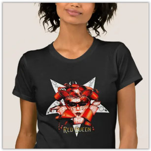 T-shirt pour femmes Reine Rouge Mode Occulte