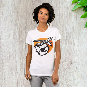T-Shirt pour femmes voyageuses dans le monde de l'