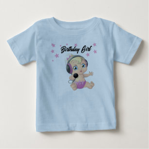 T-Shirt pour fille d'anniversaire - Bébé mignon de