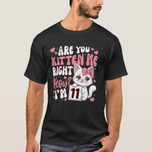 T-shirt pour fille de 11 ans 11 ans Chatons
