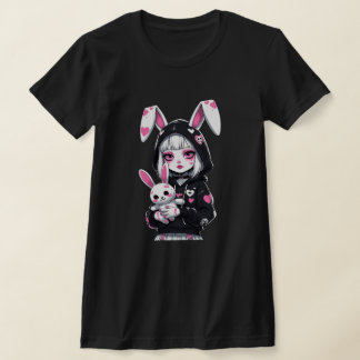 T-shirt pour fille diable - Éffrayante mignonne