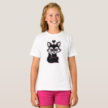 T-Shirt pour filles de mignonne Fox