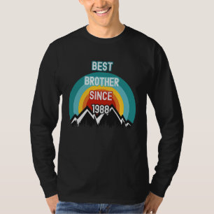 T-shirt Pour Frère Meilleur Frère Depuis 1988