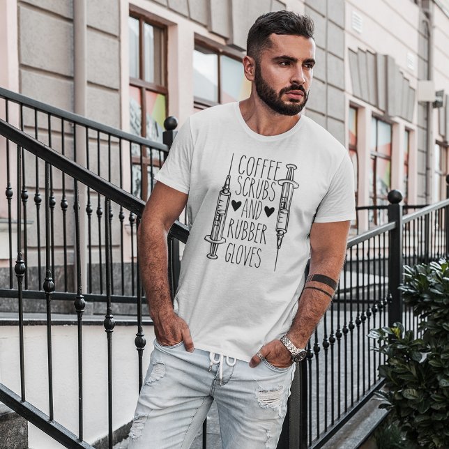 T-Shirt Pour Gants De Café Et Gants En Caoutchouc (Créateur téléchargé)