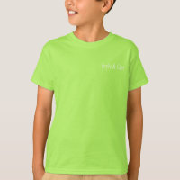 T-shirt pour garçons Lime Boys avec nom de marque