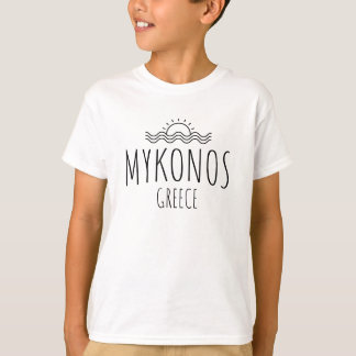 T-shirt pour garçons Mykonos Grèce Enfants
