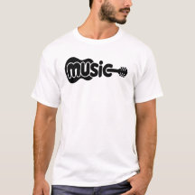 T-shirt pour guitare de musique minimaliste | Amat