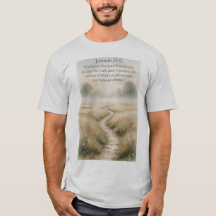 T-shirt pour hommes chrétiens Bible Jérémie 29:11