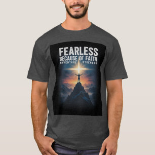 T-shirt pour hommes chrétiens sans peur grâce à la