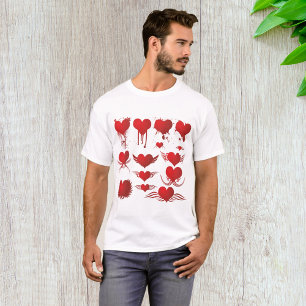 T-shirt pour hommes de collection de coeur