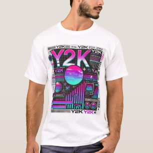 T-shirt pour hommes de technologie esthétique rétr